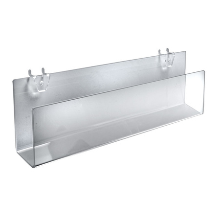 AZAR DISPLAYS 16" W Acrylic Holder, PK2 556091